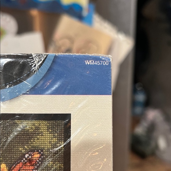 Bucilla Cross Stitch Kit - Cat with Flowers and Butterfly - Picture 8 of 8